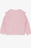 Breeze Kız Çocuk Sweatshirt Güpürlü 1.5-5 Yaş, Somon Melanj
