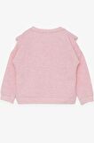 Breeze Kız Çocuk Sweatshirt Güpürlü 1.5-5 Yaş, Somon Melanj