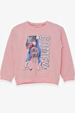 Breeze Kız Çocuk Sweatshirt Pullu Baskılı 9-14 Yaş, Pudra