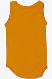 Breeze Kız Bebek Çıtçıtlı Body 9 Ay-3 Yaş, Hardal Sarı