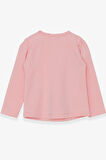 Breeze Kız Çocuk Uzun Kollu Tişört Ressam Kız Baskılı 1-4 Yaş, Pudra