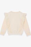 Breeze Kız Çocuk Sweatshirt Beli Lastikli 4-8 Yaş, Krem