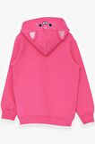 Breeze KIz Çocuk Sweatshirt Nakışlı Yazı Baskılı 2-6 Yaş, Pembe