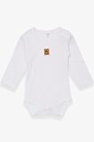 Breeze Erkek Bebek Çıtçıtlı Body Timsahcık Baskılı 9 Ay-3 Yaş, Ekru