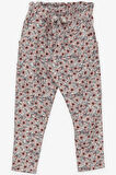 Breeze Kız Çocuk Tayt Pantolon Fiyonklu Çiçekli 1.5-5 Yaş, Ekru