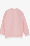 Breeze Kız Çocuk Sweatshirt Sevimli Kız Baskılı 1.5-5 Yaş, Pudra