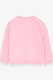 Breeze Kız Çocuk Sweatshirt Pullu Yazı Baskılı 4-8 Yaş, Pudra