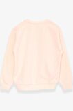 Breeze Kız Çocuk Sweatshirt Yazı Baskılı 9-14 Yaş, Krem