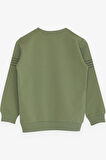 Breeze Erkek Çocuk Sweatshirt Yazı Baskılı 7-12 Yaş, Mint Yeşili