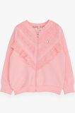 Breeze Kız Çocuk Hırka Güpürlü 3-7 Yaş, Pembe