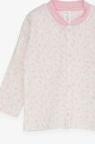 Breeze Kız Bebek Pijama Takımı Yaprak Desenli 4 Ay-1 Yaş, Ekru