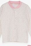 Breeze Kız Bebek Pijama Takımı Yaprak Desenli 4 Ay-1 Yaş, Ekru