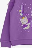 Breeze Kız Çocuk Sweatshirt Ayıcık Baskılı 1-4 Yaş, Lila