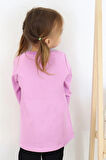 Breeze Kız Çocuk Uzun Kollu Tişört Unicorn Baskılı 1.5-5 Yaş, Lila