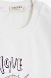Breeze Kız Çocuk Sweatshirt Unicorn Baskılı 2-6 Yaş, Beyaz