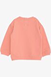 Breeze Kız Çocuk Sweatshirt Unıcorn Baskılı 9 Ay-3 Yaş, Somon
