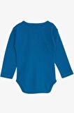 Breeze Erkek Bebek Çıtçıtlı Body Avcı Kedicik Baskılı 9 Ay-3 Yaş, İndigo