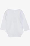 Breeze Erkek Bebek Çıtçıtlı Zıbın Body Gözlüklü Ayıcık Baskılı 9 Ay-3 Yaş, Beyaz