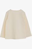 Breeze Kız Çocuk Uzun Kollu Tişört Pullu Kız Baskılı 2-6 Yaş, Krem