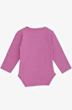 Breeze Kız Bebek Çıtçıtlı Zıbın Body Dostluk Temalı Fil Baskılı 9 Ay-3 Yaş, Pembe