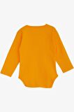 Breeze Erkek Bebek Çıtçıtlı Zıbın Body Yazı Baskılı 9 Ay-3 Yaş, Hardal Sarı