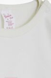 Breeze Kız Bebek Çıtçıtlı Zıbın Body Bebek Baskılı 9 Ay-3 Yaş, Ekru