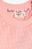 Breeze Kız Çocuk Sweatshirt Pullu Yazı Baskılı 1.5-5 Yaş, Somon