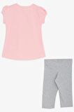 Breeze Kız Çocuk Kapri Taytlı Takım Unicorn Baskılı 1.5-5 Yaş, Pembe