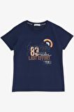BREEZE GİRLS & BOYS Erkek Çocuk Şortlu Takım Yazı Baskılı Cepli Bağcık Aksesuarlı 8-14 Yaş, Lacivert