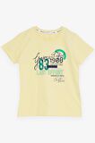 BREEZE GİRLS & BOYS Erkek Çocuk Şortlu Takım Yazı Baskılı Cepli Bağcık Aksesuarlı 8-14 Yaş, Sarı