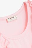 BREEZE Kız Çocuk Şortlu Takım Puantiyeli Fiyonklu Fırfırlı 4-8 Yaş, Neon Pembe