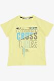 BREEZE GİRLS & BOYS Erkek Çocuk Tişört Yazı Baskılı 8-14 Yaş, Neon Sarı