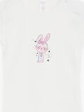 BREEZE Kız Bebek Çıtçıtlı Zıbın Body Küçük Tavşancık Baskılı 9 Ay-3 Yaş, Ekru