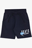 Breeze Girls & Boys Erkek Çocuk Şortlu Takım Çizgili Havalı Hayvancık Baskılı 1.5-5 Yaş, Beyaz