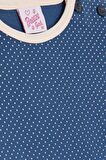 BREEZE Kız Bebek Pijama Takımı Puantiye Desenli 9 Ay-3 Yaş, Lacivert
