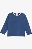 BREEZE Kız Bebek Pijama Takımı Puantiye Desenli 9 Ay-3 Yaş, Lacivert