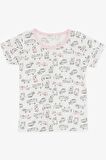 BREEZE Kız Bebek Şortlu Pijama Takımı Kedicik Desenli 9 Ay-3 Yaş, Beyaz
