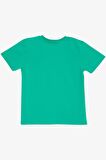 BREEZE GİRLS & BOYS Erkek Çocuk Tişört Renkli Yazı Baskılı 8-14 Yaş, Yeşil