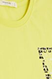 BREEZE GİRLS & BOYS Erkek Çocuk Tişört Yazı Baskılı 8-14 Yaş, Sarı