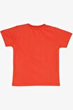 BREEZE GİRLS & BOYS Erkek Çocuk Tişört Pop Corn Baskılı 2-6 Yaş, Mercan