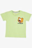 BREEZE GİRLS & BOYS Erkek Çocuk Şortlu Takım Sevimli Ayıcık Baskılı 1.5-5 Yaş, Fıstık Yeşili