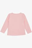 BREEZE Kız Çocuk Uzun Kollu Tişört Güpürlü Fiyonklu 3-8 Yaş, Pembe