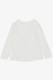 Breeze Kız Çocuk Uzun Kollu Tişört Ponponlu İncili 1-4 Yaş, Ekru