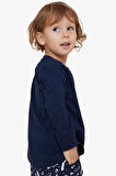 Breeze Girls & Boys Erkek Çocuk Uzun Kollu Tişört Hayalet Araba Baskılı 1.5-5 Yaş, Lacivert