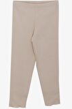 BREEZE Kız Çocuk Tayt Takımı Pullu Yazı Baskılı 1.5-5 Yaş, Taş