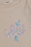 BREEZE Kız Çocuk Tayt Takımı Pullu Yazı Baskılı 1.5-5 Yaş, Taş
