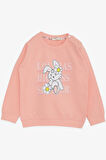 Breeze Kız Çocuk Sweatshirt Tavşancık Baskılı 1.5-5 Yaş, Somon