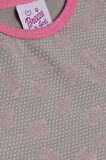 Breeze Kız Bebek Pijama Takımı Güllü Puantiye Desenli 9 Ay-3 Yaş, Vizon