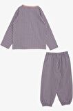 BREEZE Kız Bebek Pijama Takımı Desenli 9 Ay-3 Yaş, Açık Lila