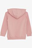 BREEZE Kız Çocuk Sweatshirt Pullu Simli Gülenyüz Baskılı 4-9 Yaş, Gülkurusu